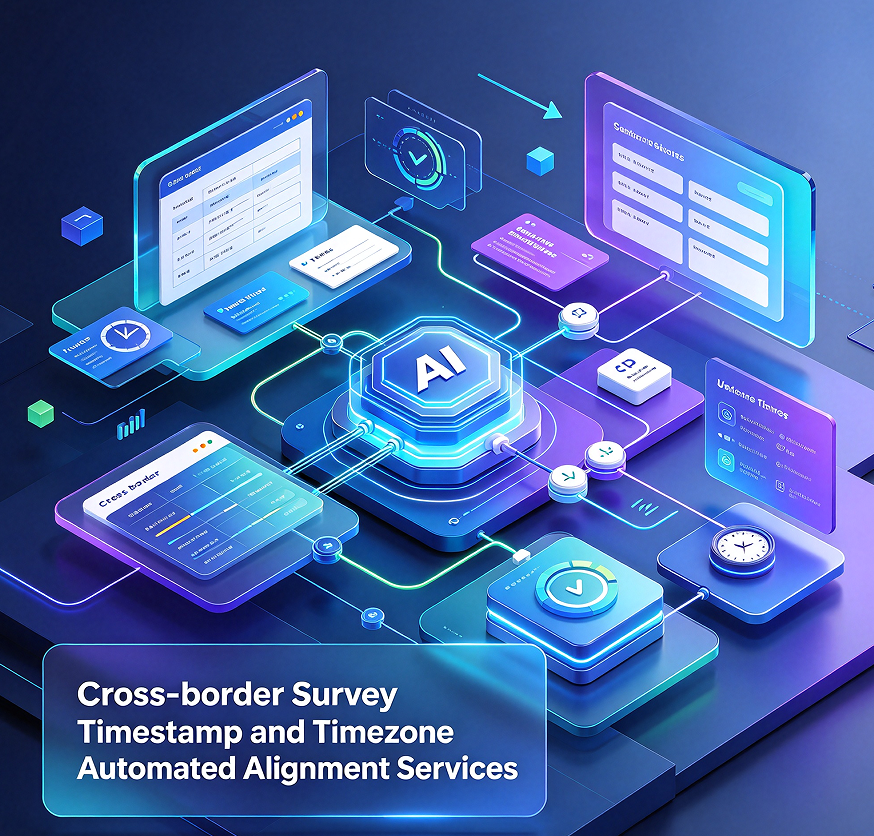 Cross-border Survey Timestamp and Timezone Automated Alignment Services
